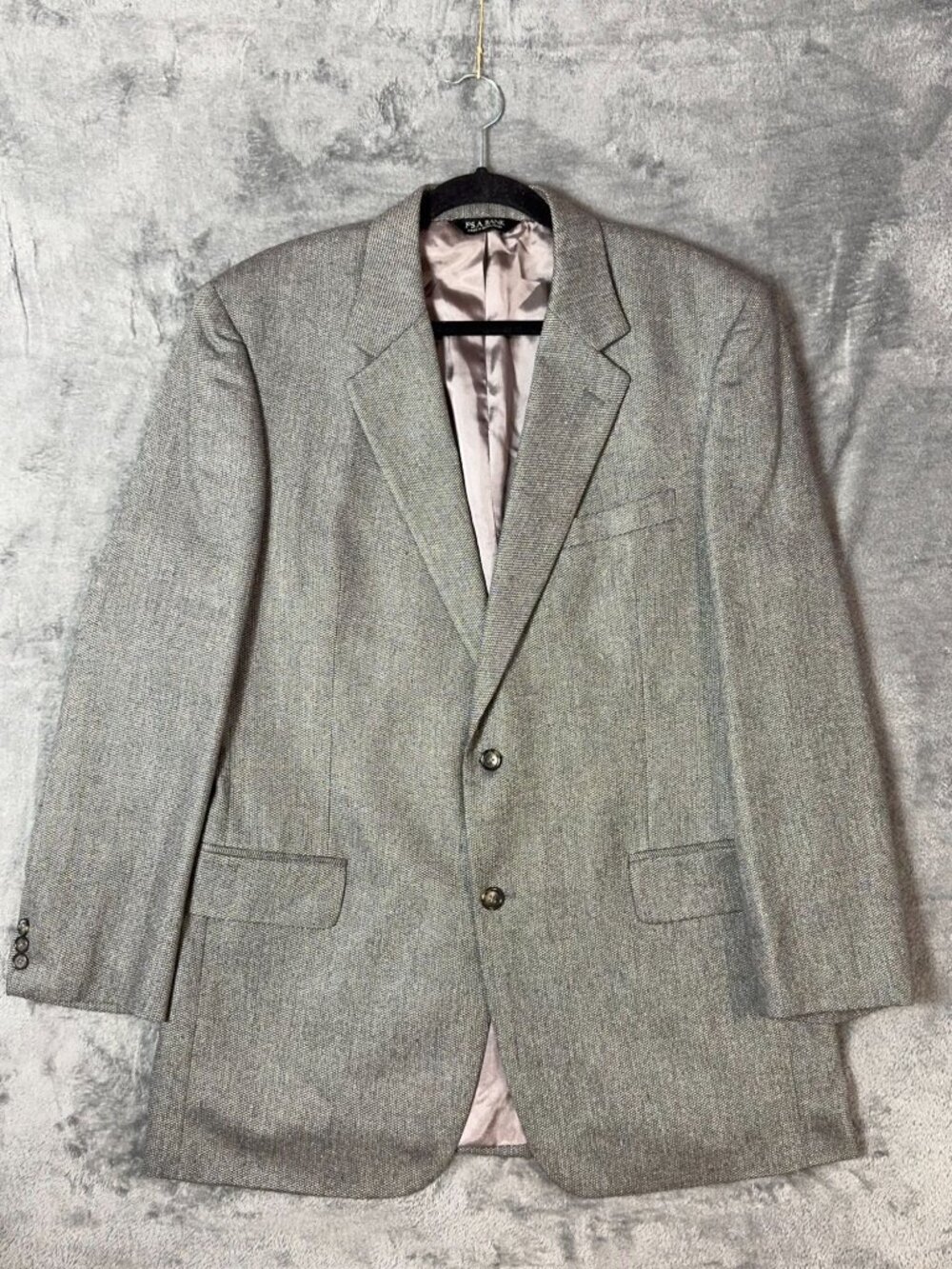 Jos. A. Bank Gray Birdseye Silk Wool Blazer Men's 44L